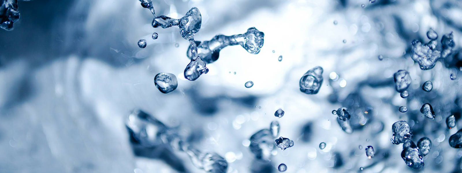banner: water droplets